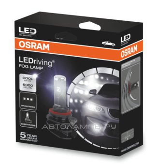 H11/8/16 12V-LED (PGJ19-) 6000K 12W LEDrivingFOG LAMP (ку.2 шт.) 66220CW