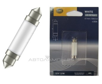 Fest 41 12V-LED (SV8,5) 5000K 1,0W T10,5 Retrofit (бл.1шт.) 8GL 178 560-581